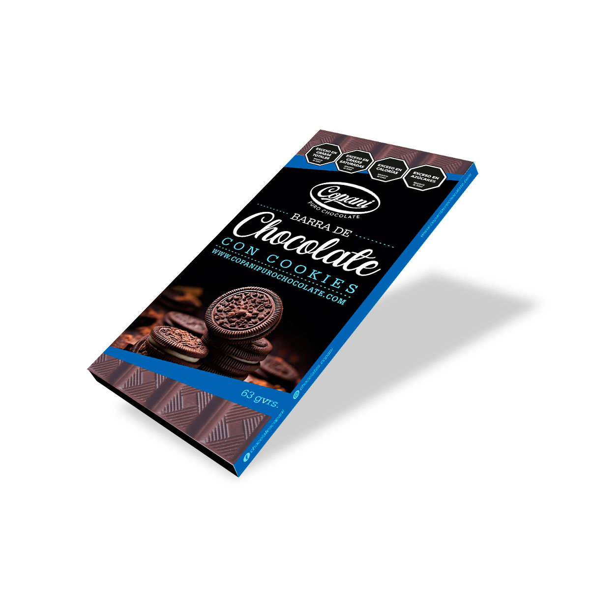 Tableta de Chocolate con Cookies - 1 unidad - Imagen 2